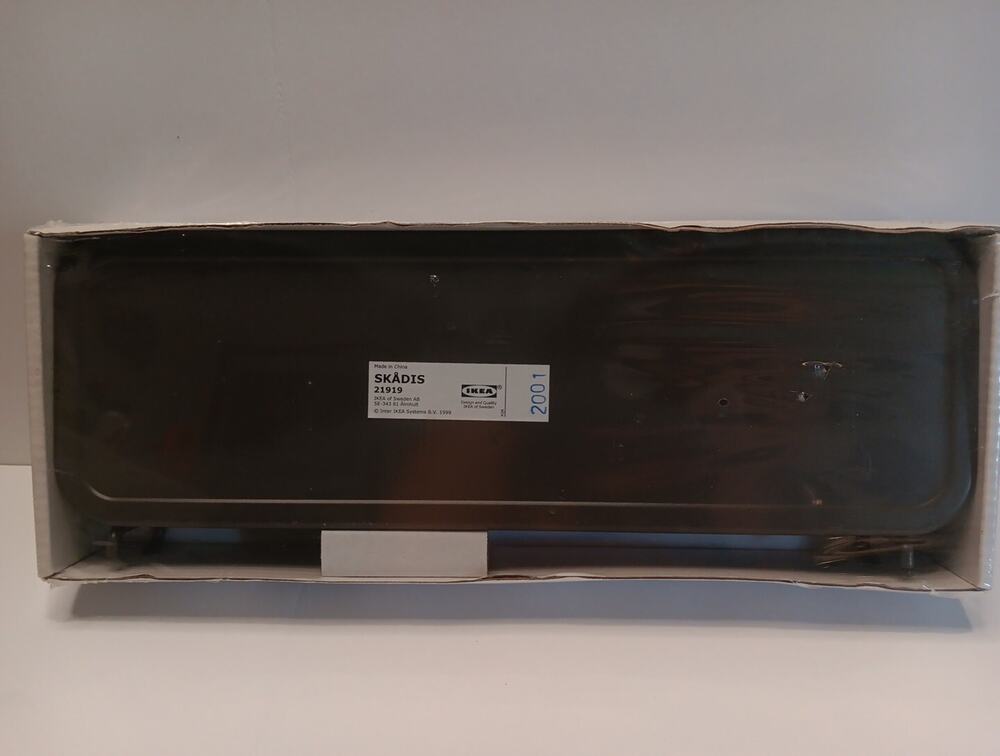 IKEA Skadis Clip On Tray Shelf #21919 Fits IKEA Pegboard Gray 903.216.43 New